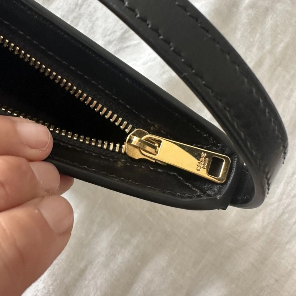 CELINE CROQUE CALFSKIN SHOULDER BAG - Picture 12 of 14